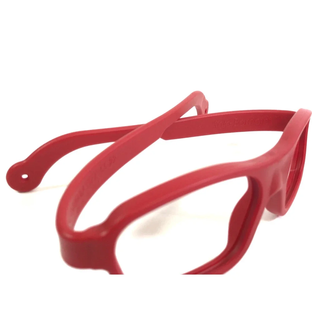 Solo Bambini Eyeglasses Frames SCOUT MASTER Tomato Red Wrap Rubberized 55-22-145